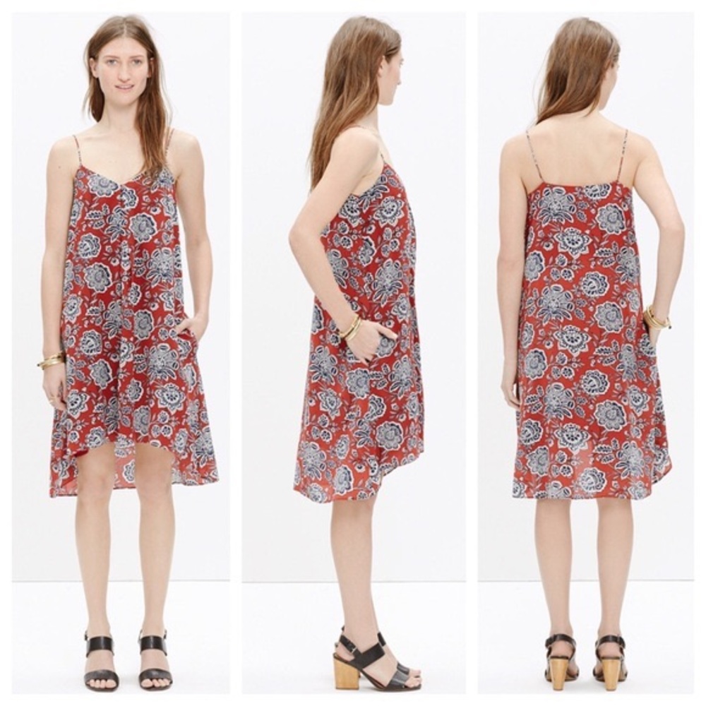 Madewell Silk Trapeze Camille dress